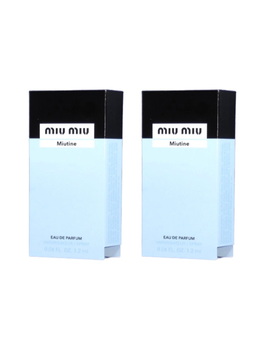 MIU MIU Miutine EDP Samples (2) - .04 oz ea. NEW